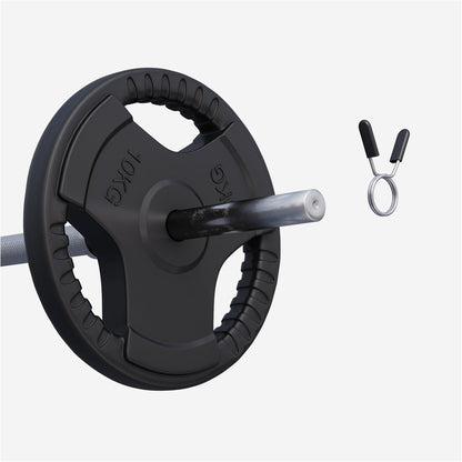 Halterschijf 10 kg Gripper Gietijzer Rubber Coating - 30/31 mm