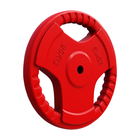 Halterschijf 25 kg Gripper Gietijzer Rubber Coating - 30/31 mm