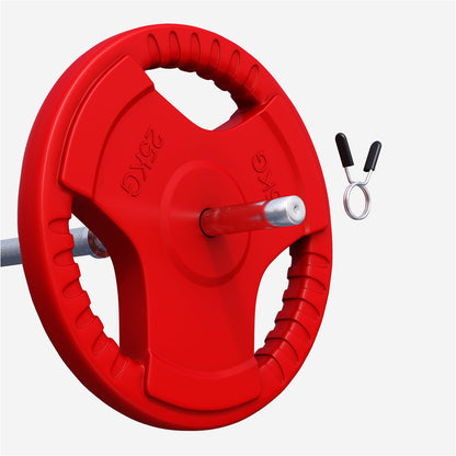 Plaque de poids 25 kg Gripper Fonte Revêtement caoutchouc - 30/31 mm