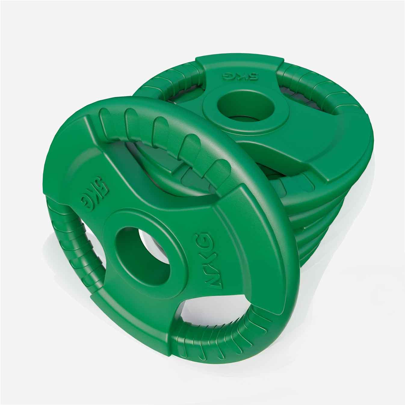 Voordeelbundel 30 kg (6 x 5 kg) Olympische Halterschijven Gripper Gietijzer - 50/51 mm