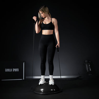 Balance board met weerstandsgrepen