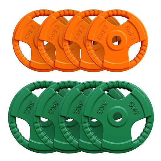 Value pack 30 kg (4 x 5 kg and 4 x 2.5 kg) Gripper Cast Iron Weight Plates - 30/31 mm