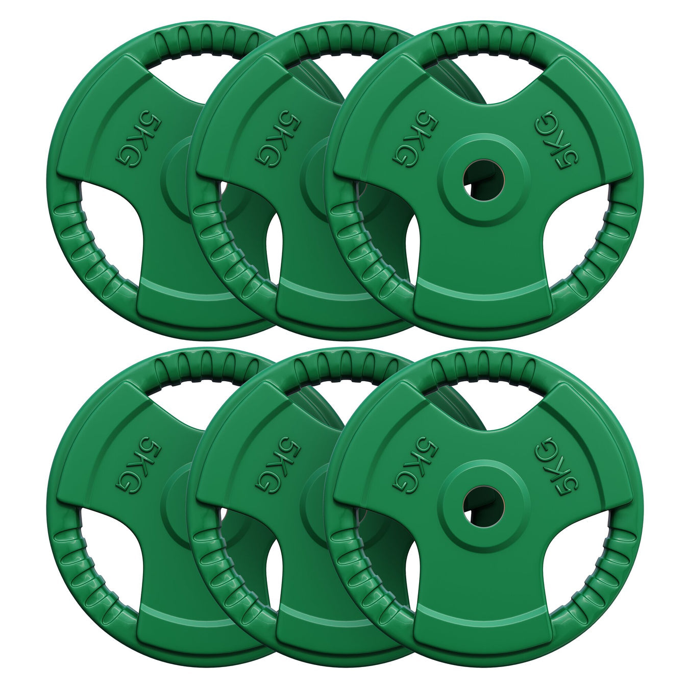 Pack économique 30 kg (6 x 5 kg) Plaques de poids en fonte Gripper - 30/31 mm