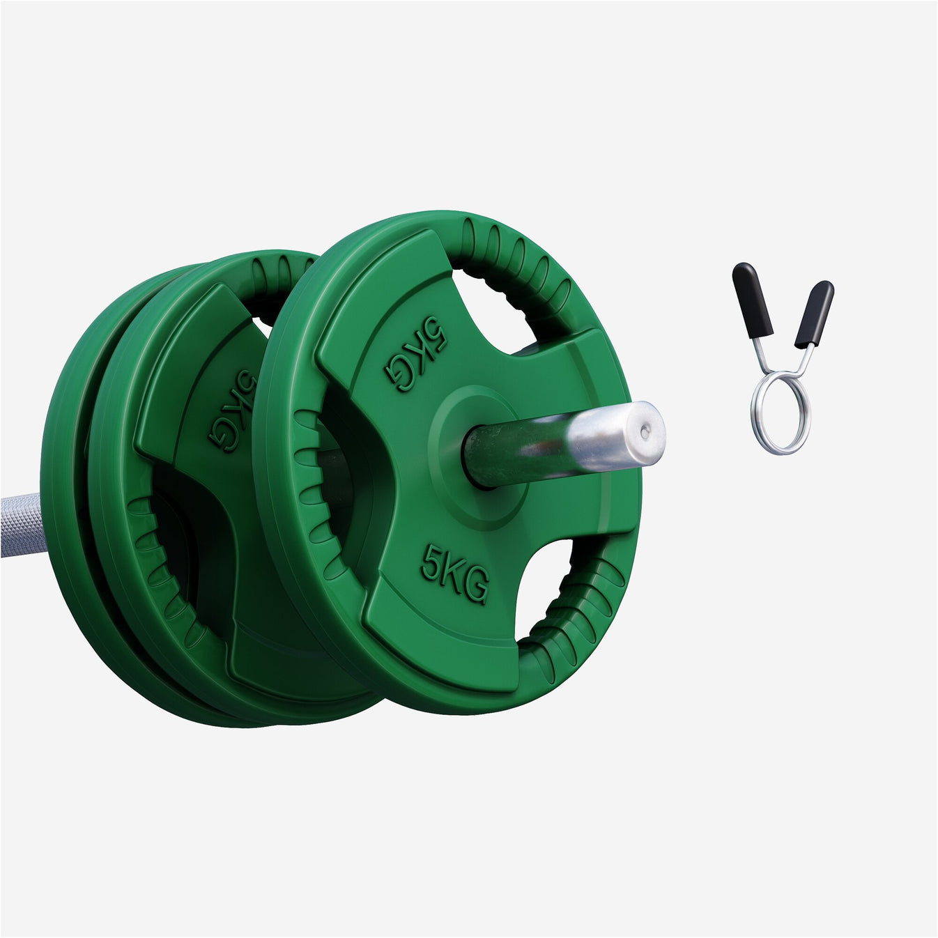 Pack économique 30 kg (6 x 5 kg) Plaques de poids en fonte Gripper - 30/31 mm