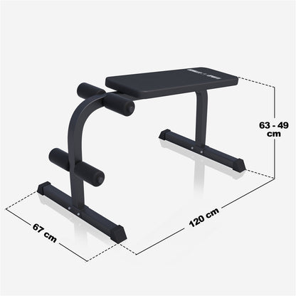 Halter- En Buikspierbank zwart