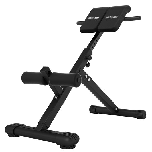 Inklapbare buik- en rugtrainer zwart
