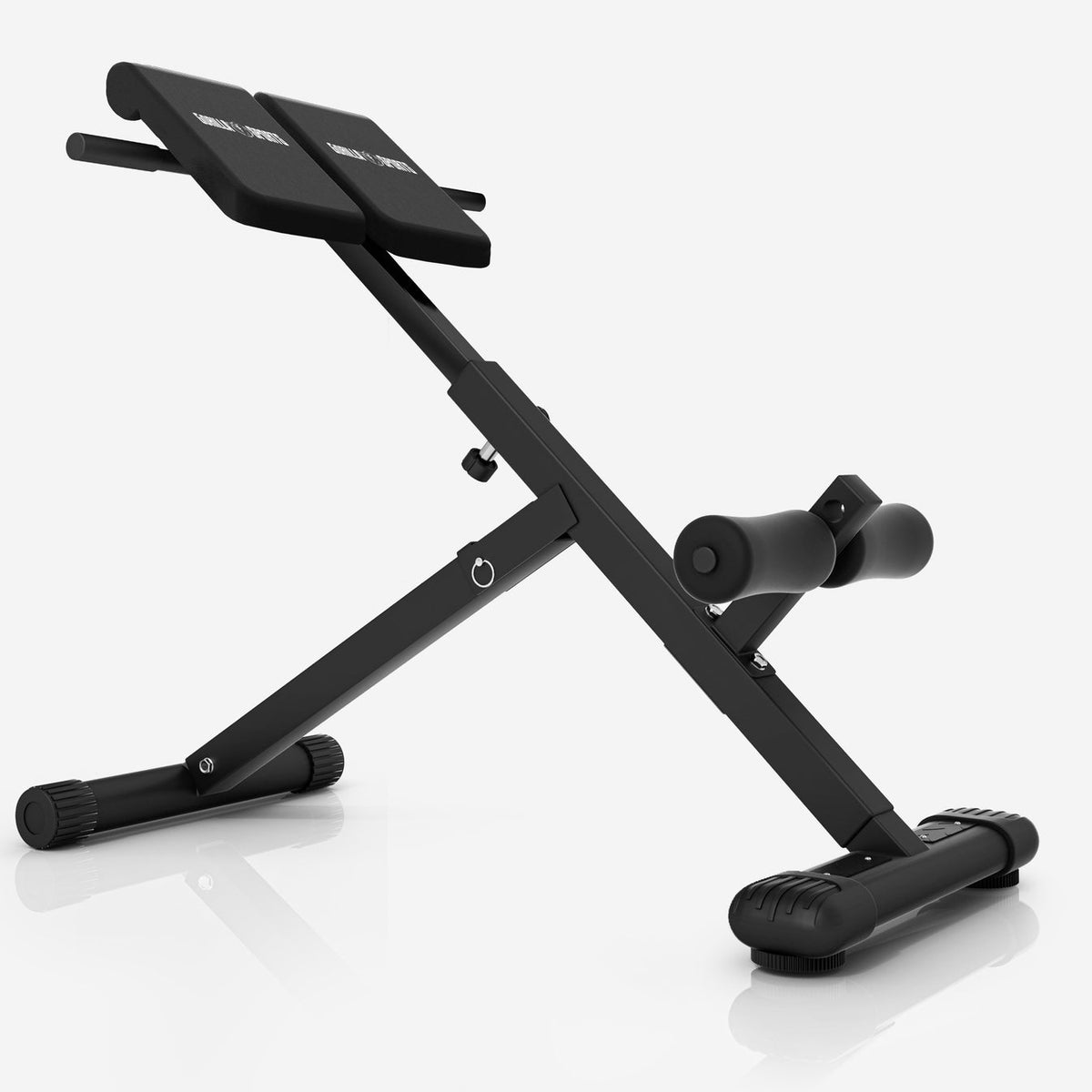 Foldable Abdominal and Back Trainer Black