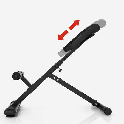 Foldable Abdominal and Back Trainer Black
