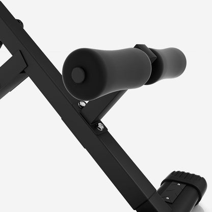 Foldable Abdominal and Back Trainer Black