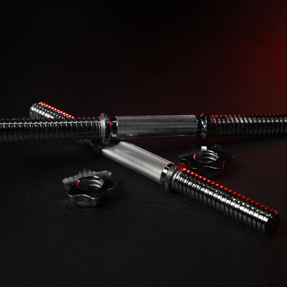 Set dumbbell stangen 42 cm - schroefsluiting
