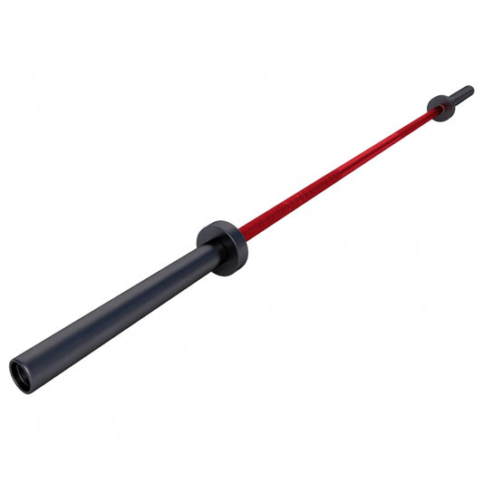 Olympische halterstang 220 cm - 50/51 mm Rood