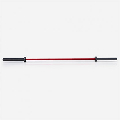 Olympische halterstang 220 cm - 50/51 mm Rood