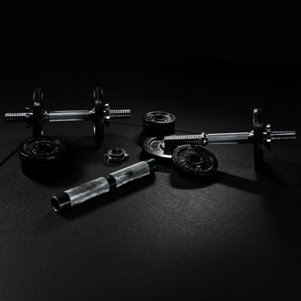Adjustable barbell set 22 kg Chrome