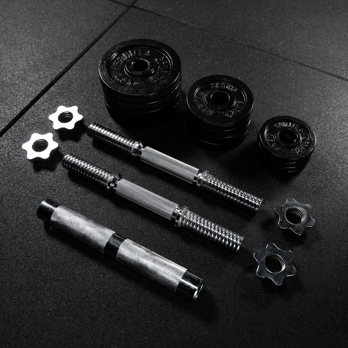 Adjustable barbell set 22 kg Chrome