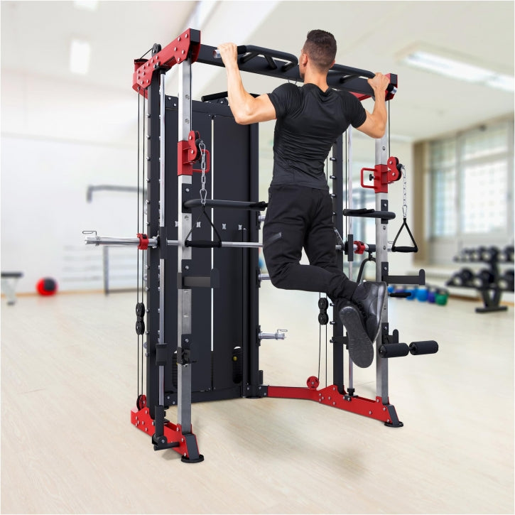 Smith Multistation Power Rack met gewichten