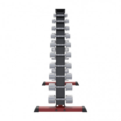 Dumbell standaard met 110 kg Chrome dumbells