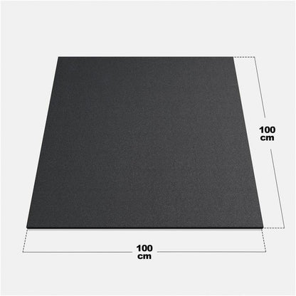 Tapis de protection de sol en caoutchouc 100 x 100 cm