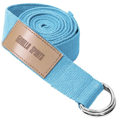 Yoga riem 260 x 3,8 cm Blauw