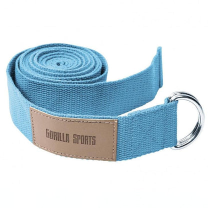 Yoga riem 260 x 3,8 cm Blauw