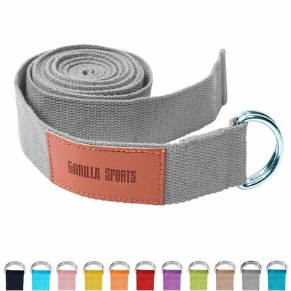 Yoga riem 260 x 3,8 cm Grijs