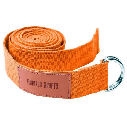 Yoga riem 260 x 3,8 cm Oranje