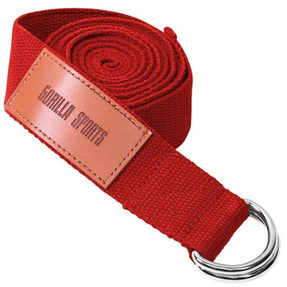 Yoga riem 260 x 3,8 cm Rood