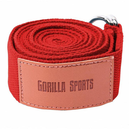 Yoga riem 260 x 3,8 cm Rood