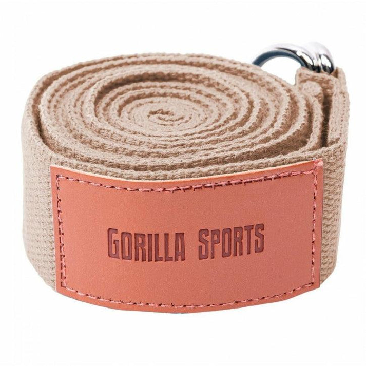 Yoga riem 260 x 3,8 cm Bruin