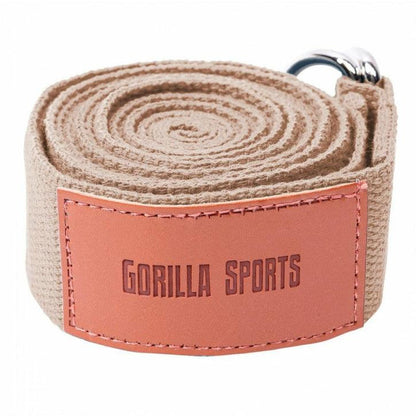 Yoga riem 260 x 3,8 cm Bruin