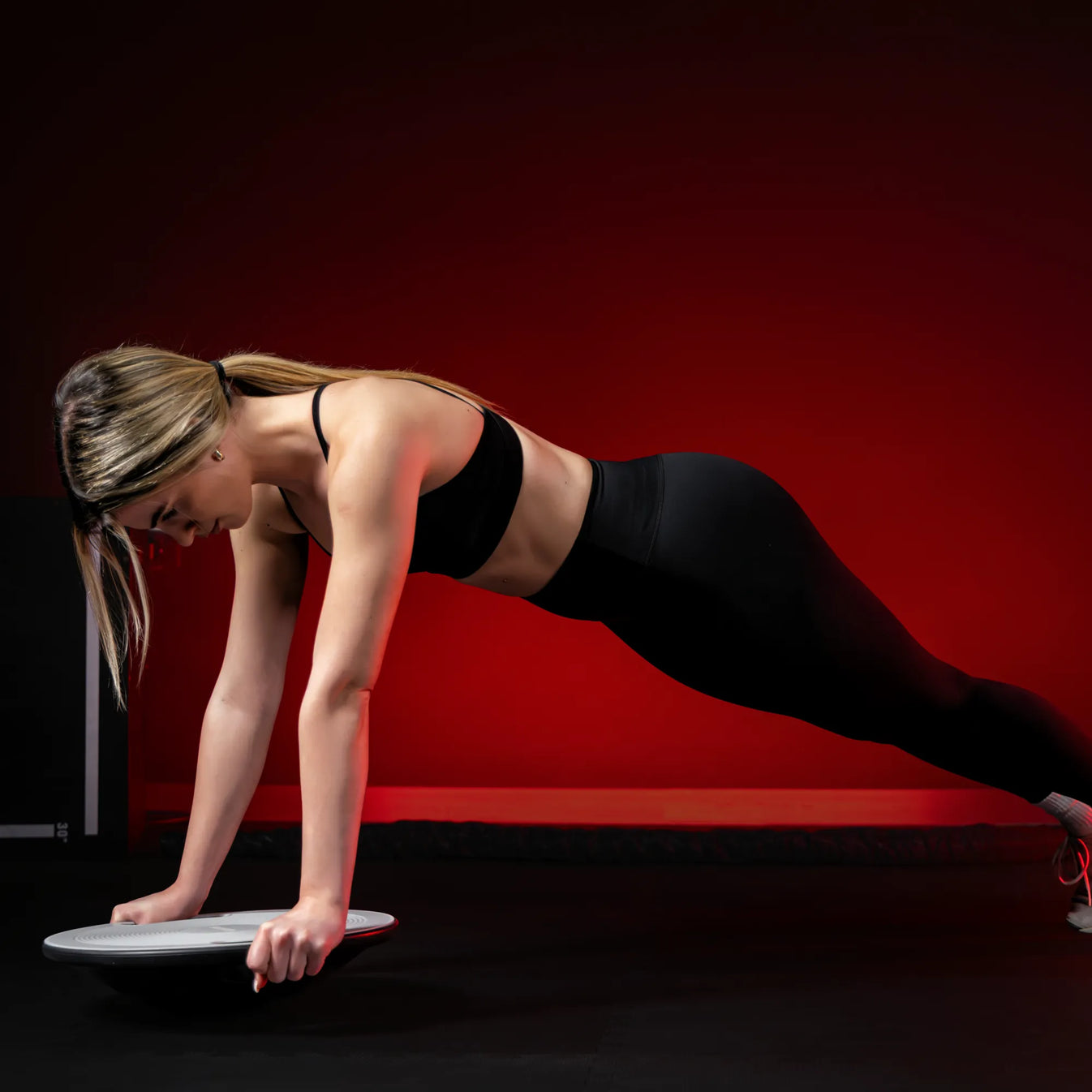 Balance board with handles