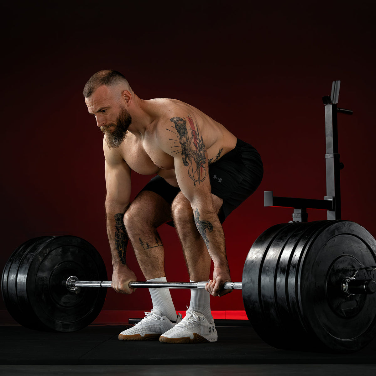 Multi Squat avec ensemble d'haltères olympiques de 167 kg