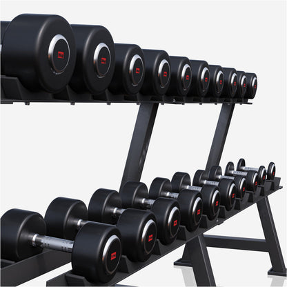 Support d'haltères professionnel avec haltères de 325 kg
