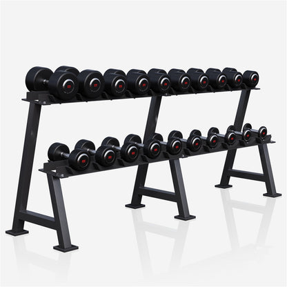 Support d'haltères professionnel avec haltères de 325 kg