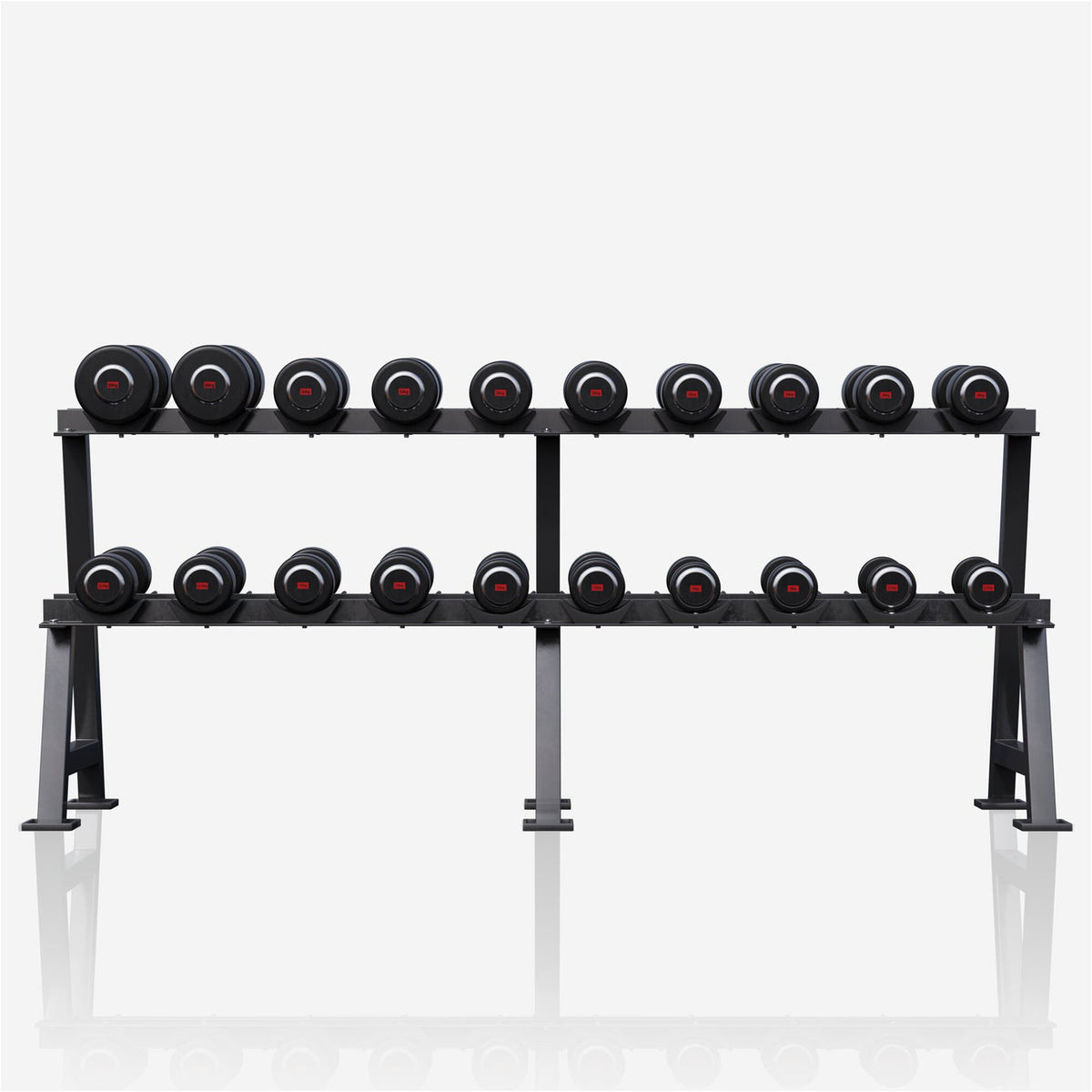 Support d'haltères professionnel avec haltères de 325 kg