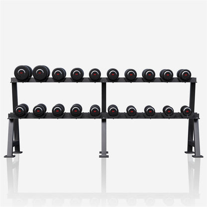 Support d'haltères professionnel avec haltères de 325 kg