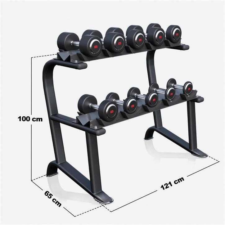 Advantage Professional dumbbells 90 kg with stand
