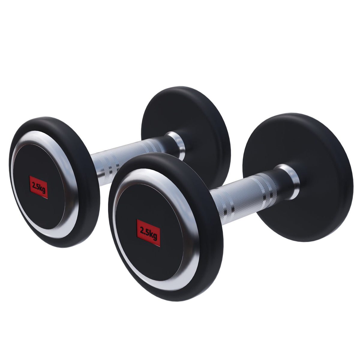 Ensemble d'haltères professionnel 5 kg - 2 x 2,5 kg