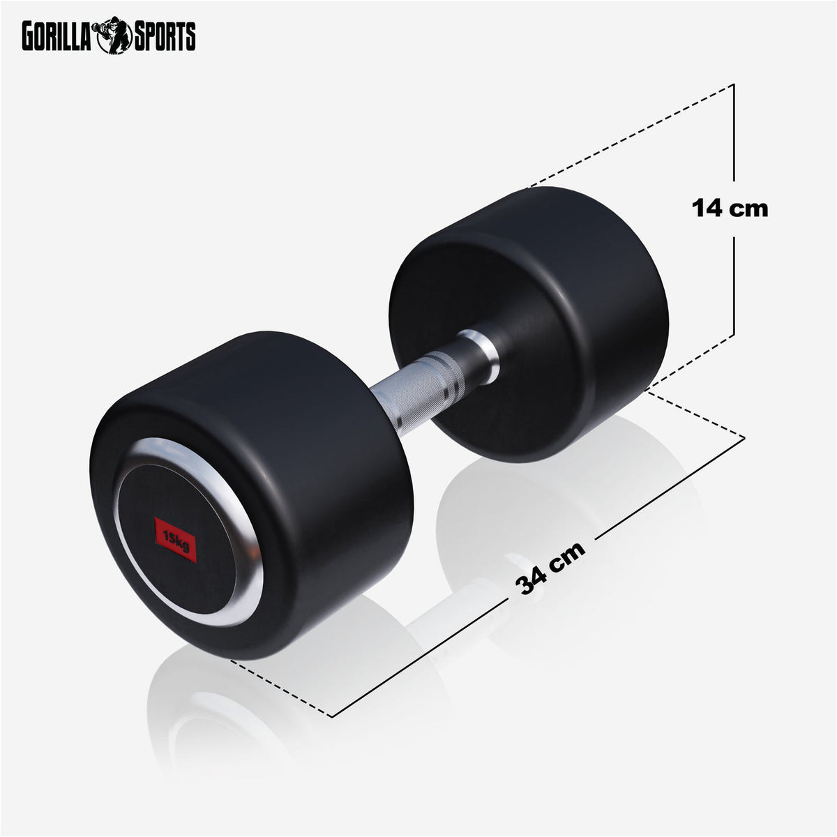 Ensemble d'haltères professionnel 30 kg - 2 x 15 kg