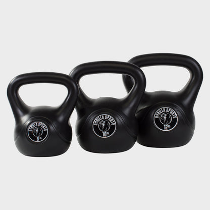 Ensemble avantage Kettlebells 8, 10 et 12 kg Plastique