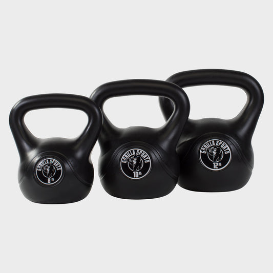 Voordeelset Kettlebells 8, 10 en 12 kg Kunststof
