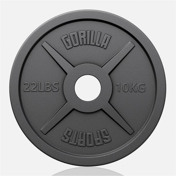 Olympische Halterschijf 10 kg Gietijzer Zwart 50/51 MM