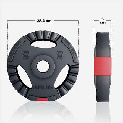 Olympische Halterschijf 5 kg Gripper Kunststof 50/51 MM