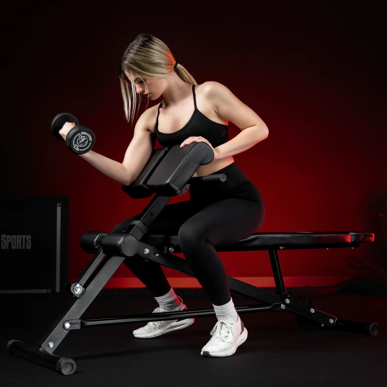 Halterbank met Hyperextensie