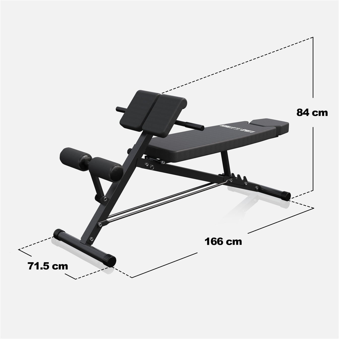 Halterbank met Hyperextensie