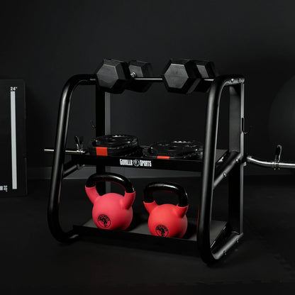 Multifunctional barbell stand