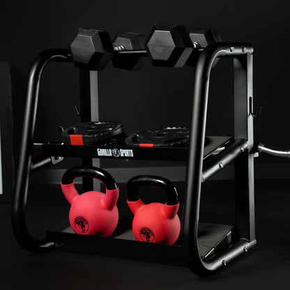 Multifunctional barbell stand