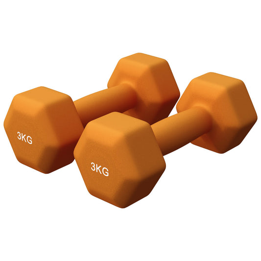 Vinyl halterset 2 x 3 kg