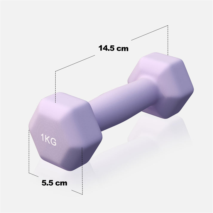 Vinyl halterset 2 x 1 kg