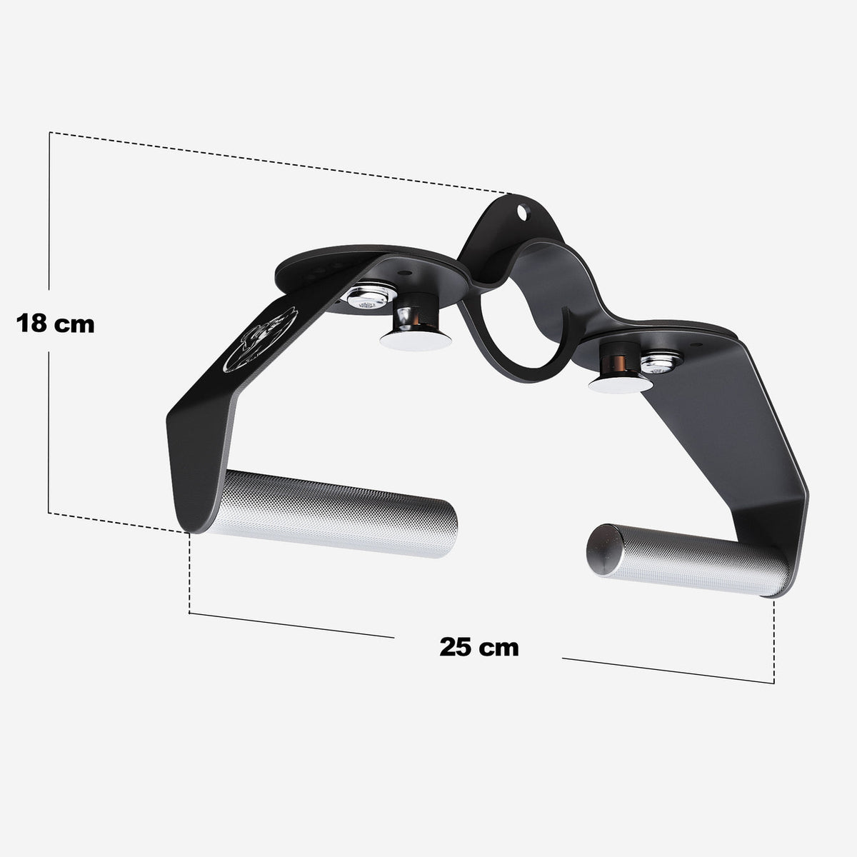 Verstelbare lat pulldown- en roeigreep 25 cm