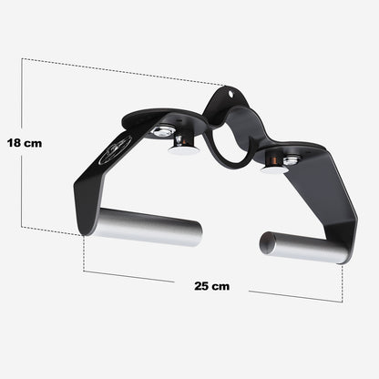 Verstelbare lat pulldown- en roeigreep 25 cm